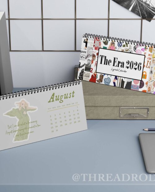 The Era Lyrics 2026 Desktop Calendar