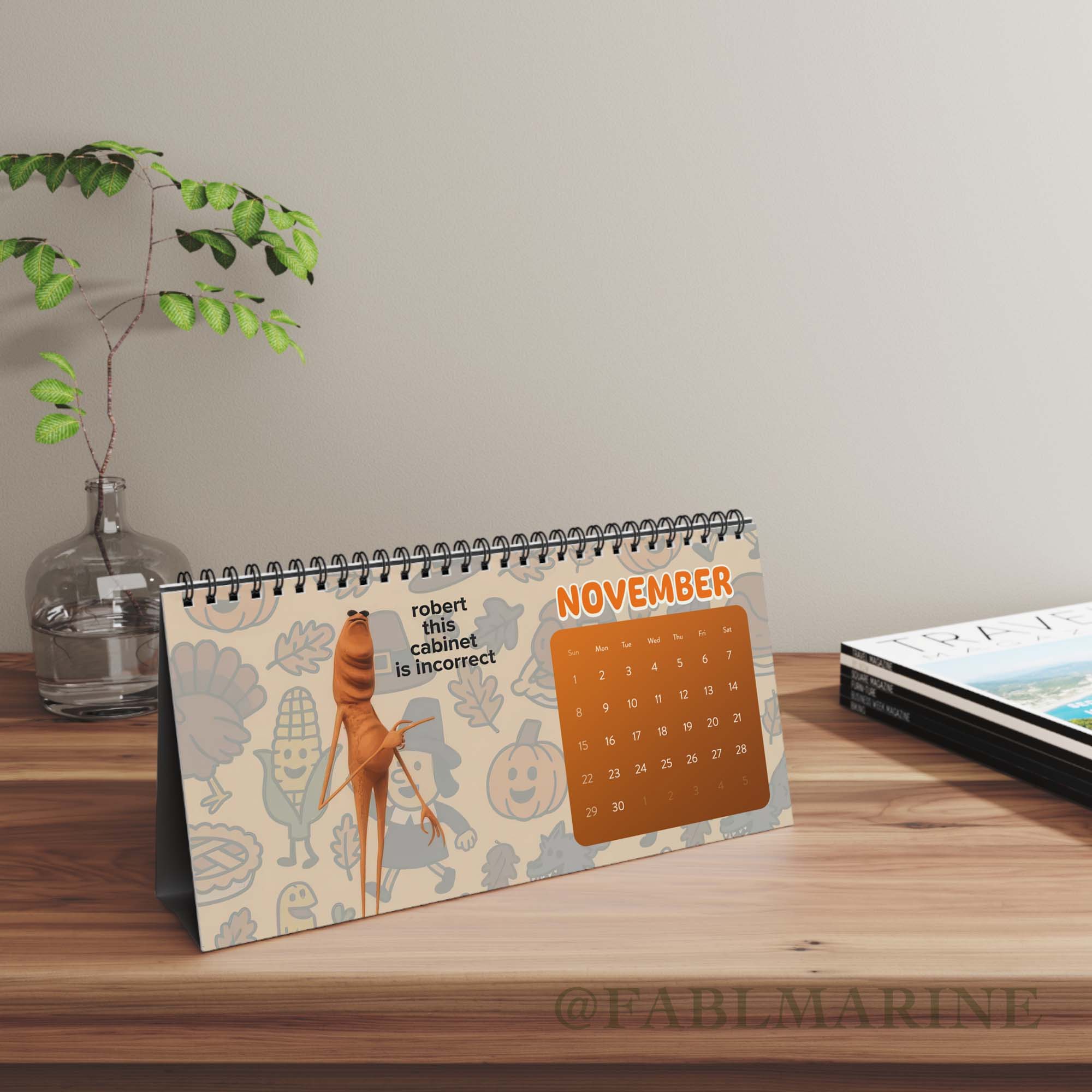 Brain Rot Marcus The Worm Meme 2026 Desk Calendar Brain Rot Marcus The Worm Meme 2026 Desk Calendar