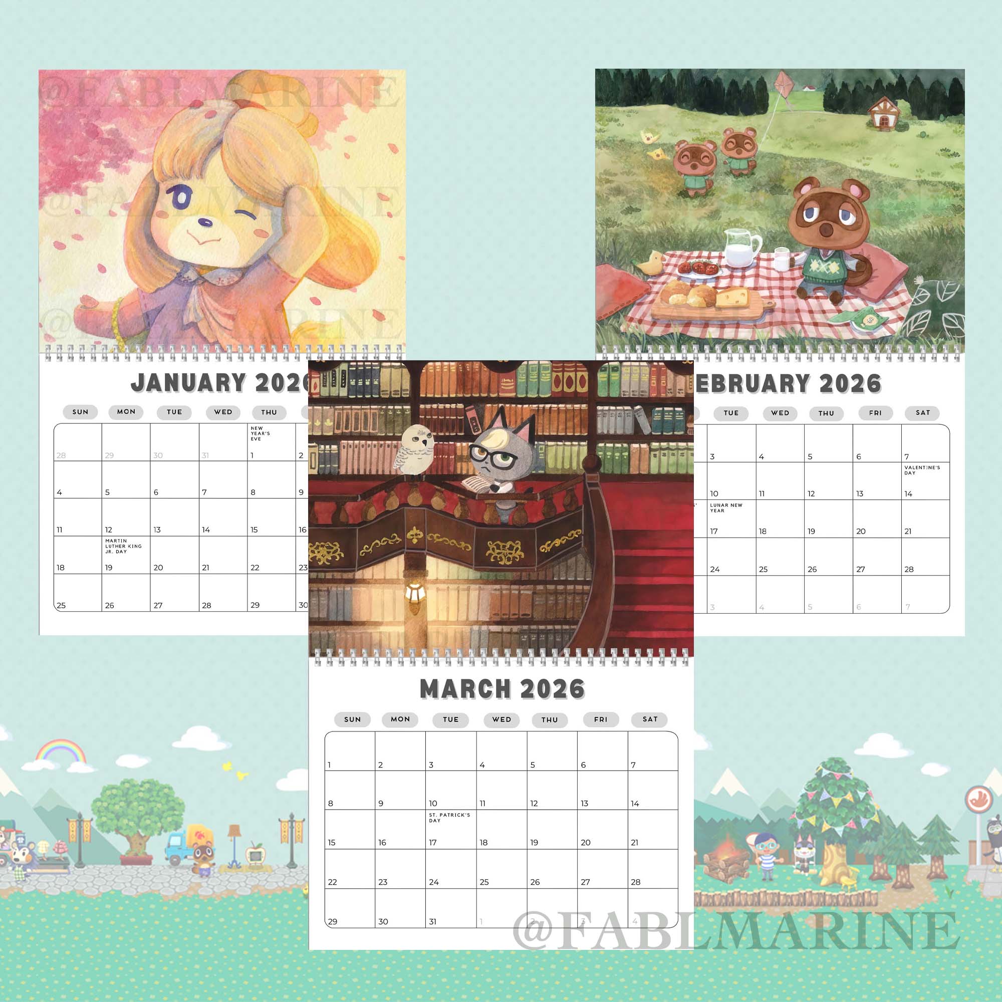 Animal Crossing 2026 Calendar Animal Crossing 2026 Calendar