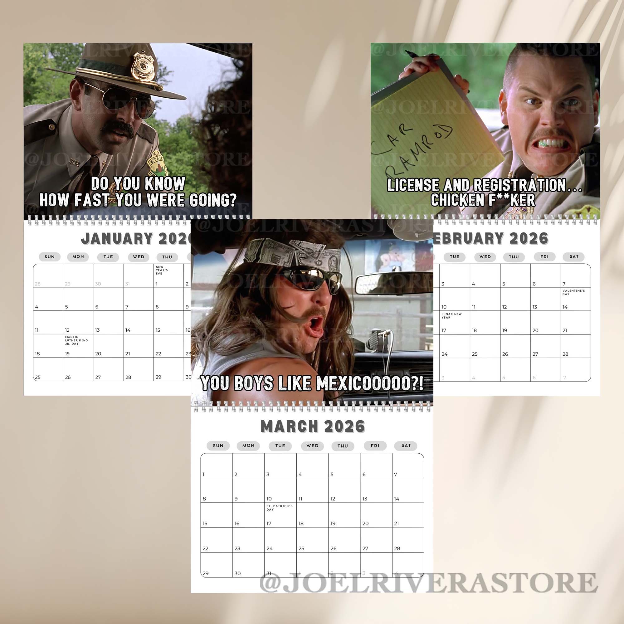 Super Troopers 2026 Calendar Super Troopers 2026 Calendar