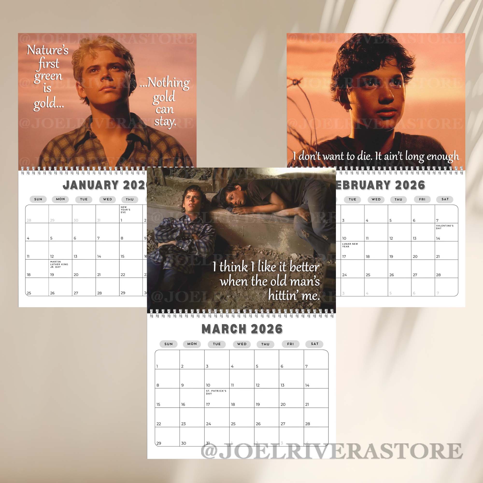 The Outsiders 2026 Calendar The Outsiders 2026 Calendar