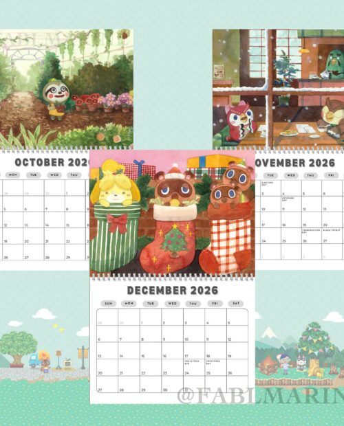 Animal Crossing 2026 Calendar