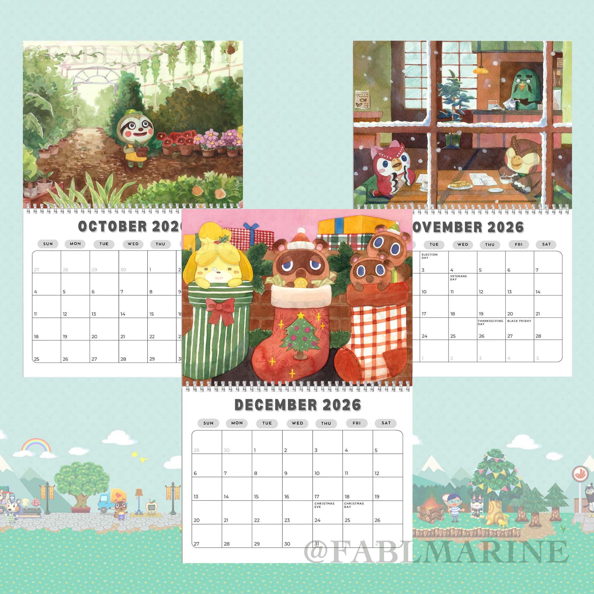 Animal Crossing 2026 Calendar Animal Crossing 2026 Calendar