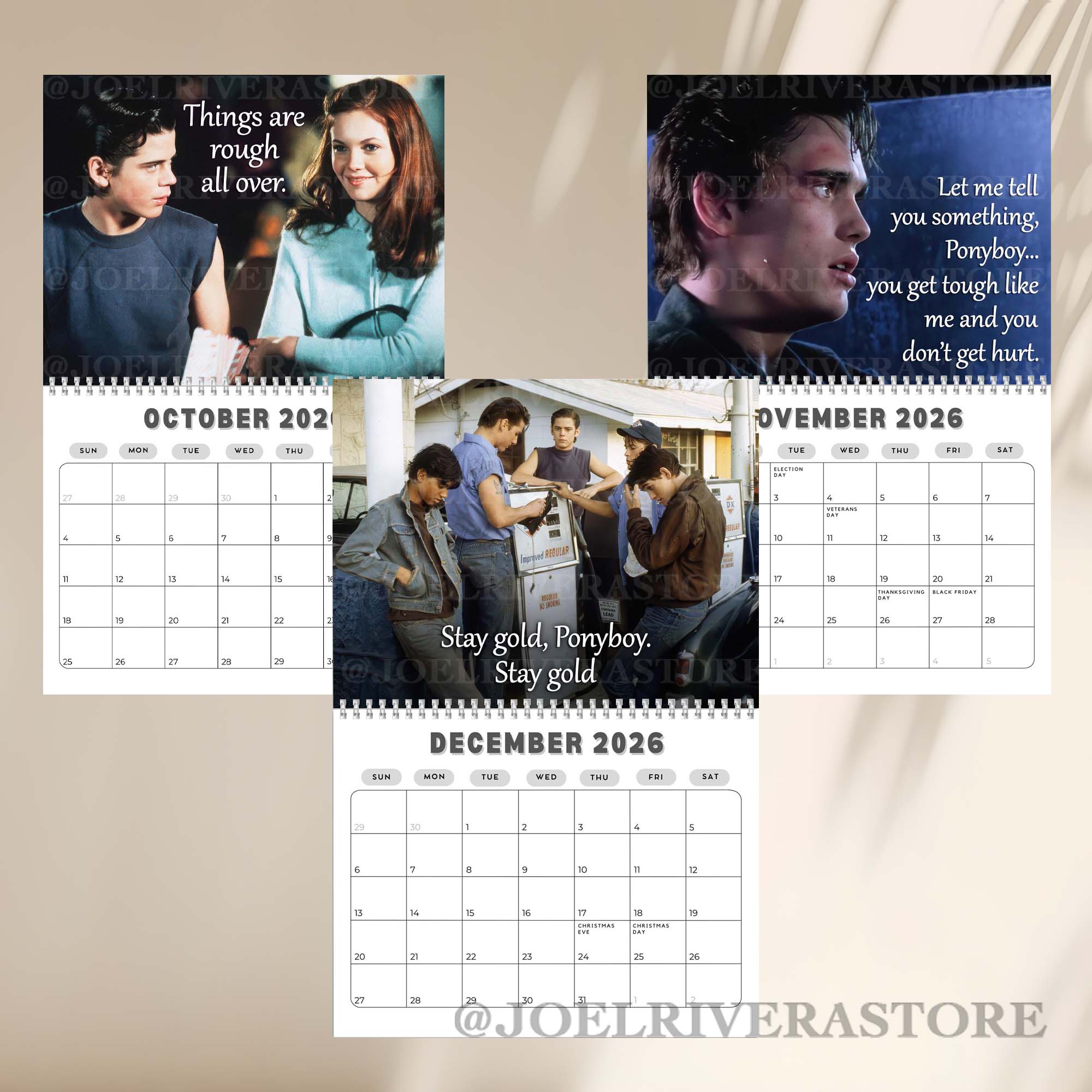 The Outsiders 2026 Calendar The Outsiders 2026 Calendar