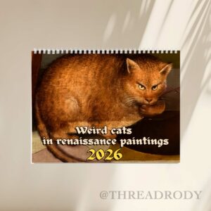Renaissance Cat 2026 Calendar