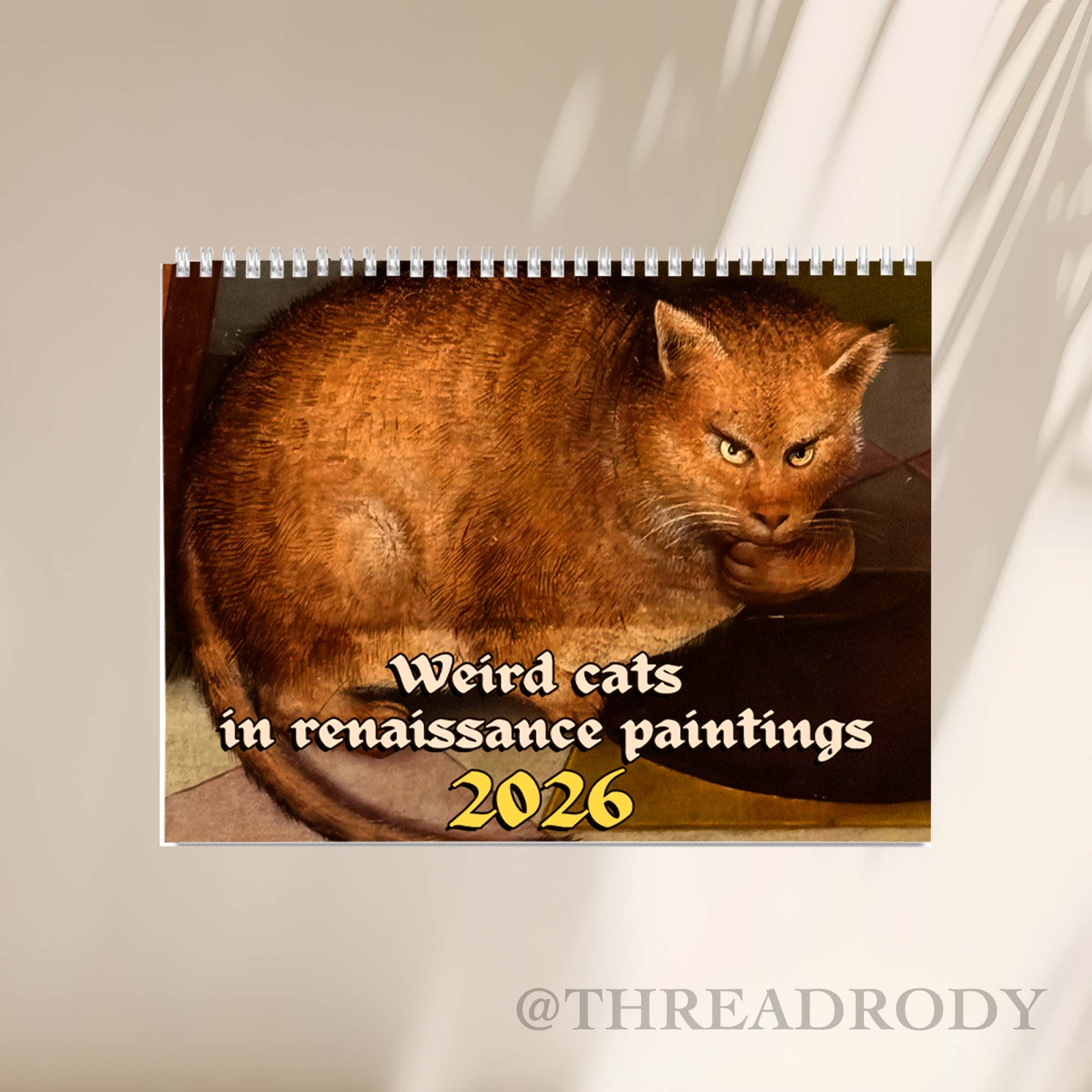 Renaissance Cat 2026 Calendar Renaissance Cat 2026 Calendar