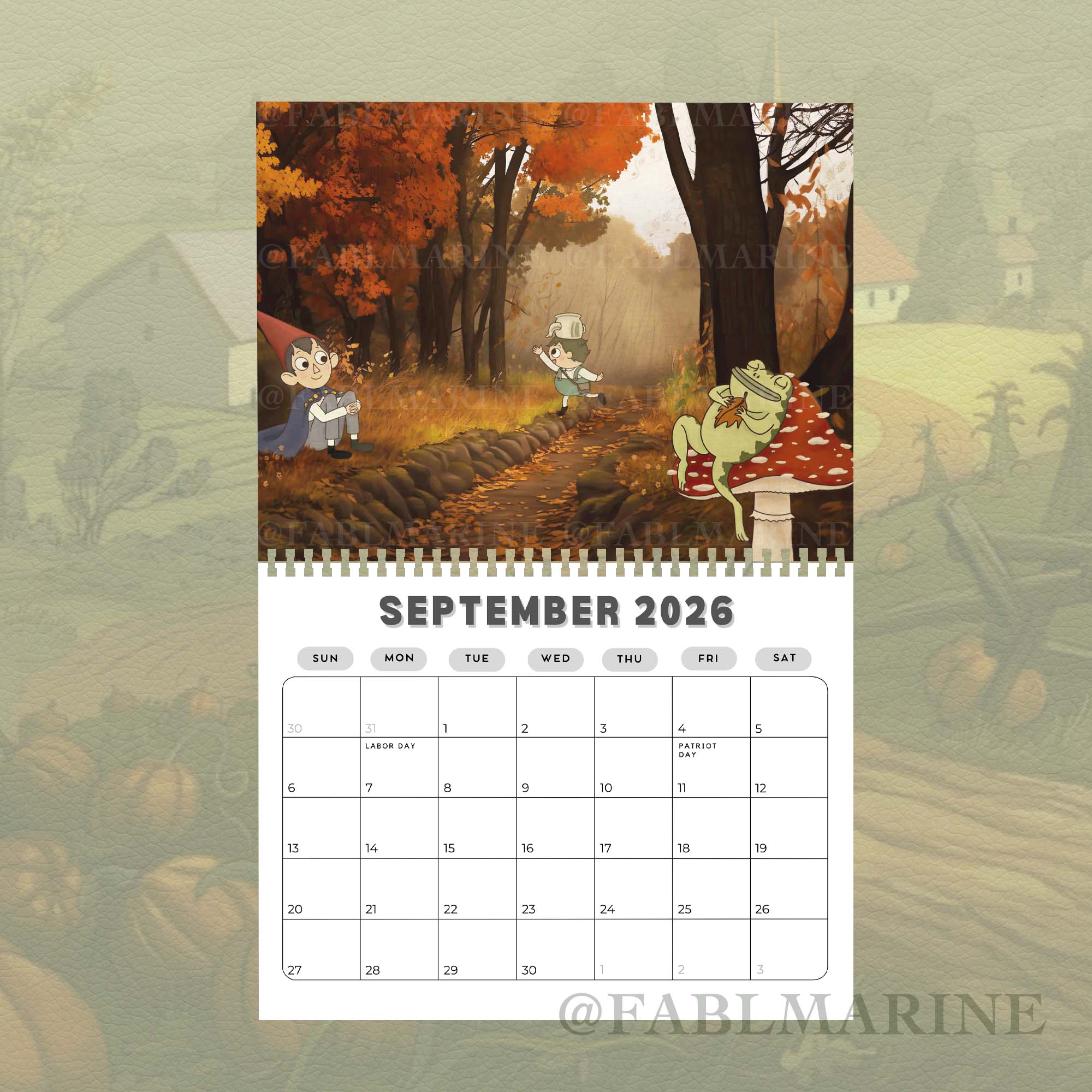 Over The Garden 2026 Wall Calendar Over The Garden 2026 Wall Calendar