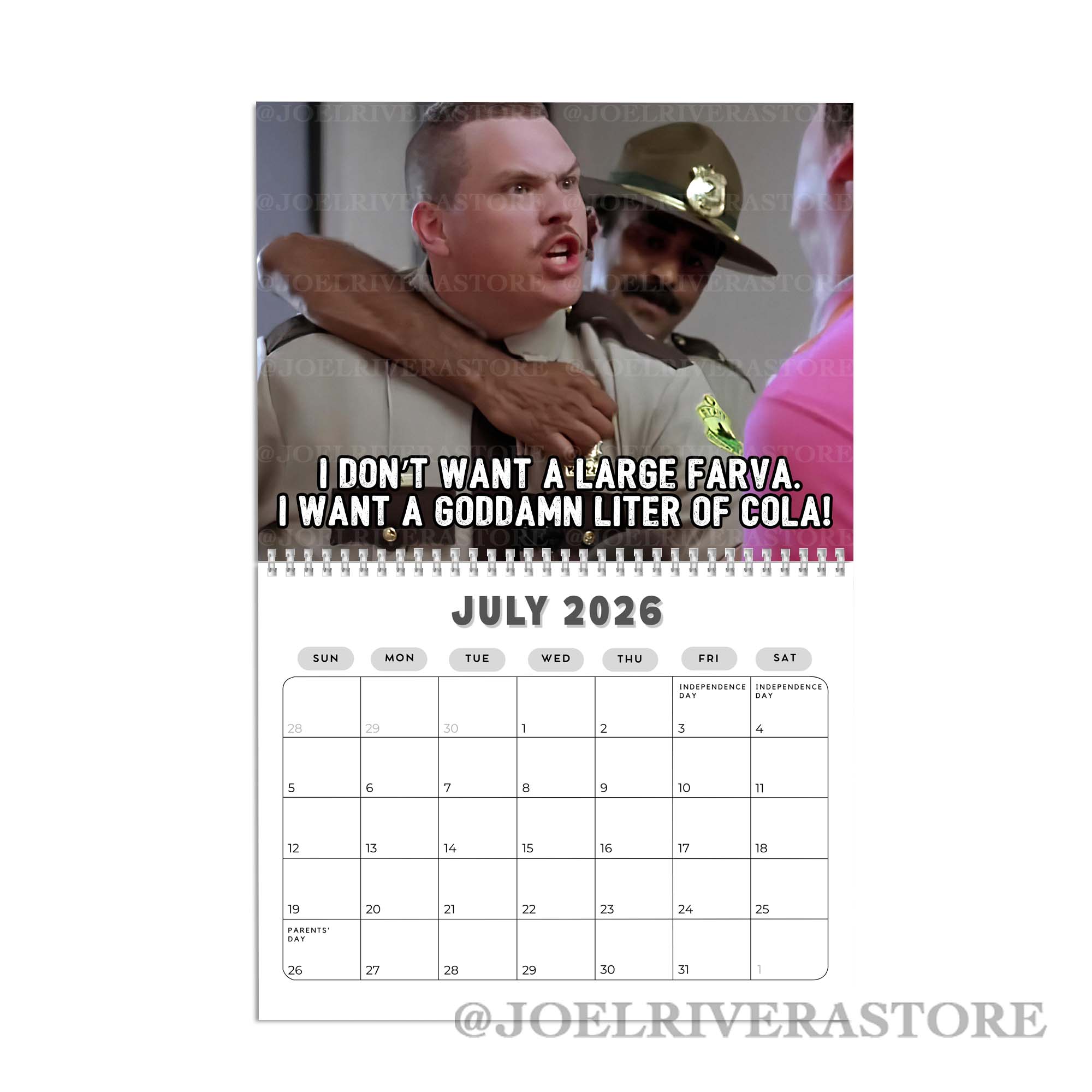 Super Troopers 2026 Calendar Super Troopers 2026 Calendar