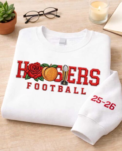 Embroidered Indiana Rose Bowl and Peach Bowl Champs Shirt