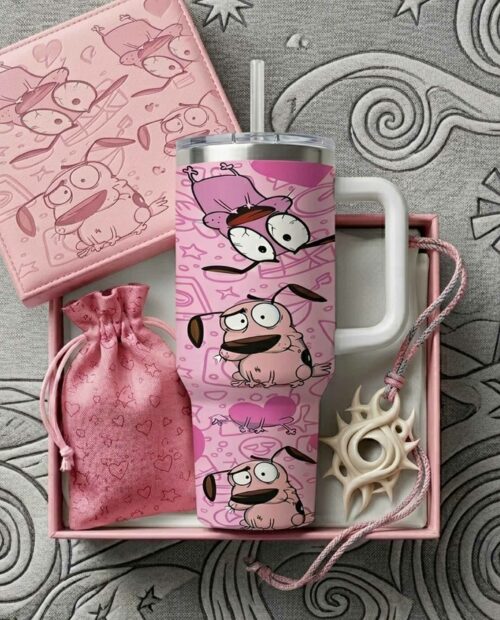 Courage The Cowardly Dog 40oz Tumbler