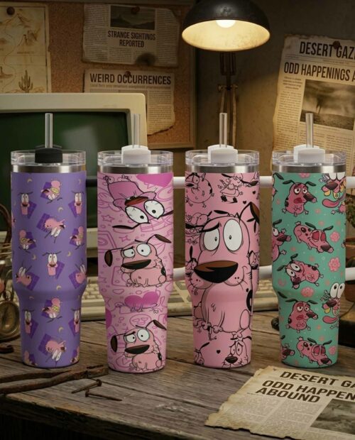 Courage The Cowardly Dog 40oz Tumbler